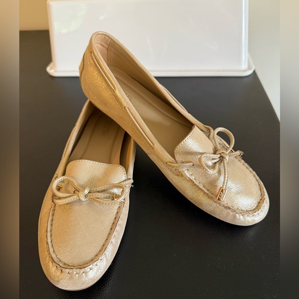 Michael Kors Gold Leather Flats - Never Worn NWT